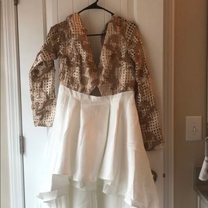 White fashion nova dress